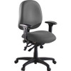 Lorell High Performance Task Chair - Gray Seat - Gray Back - Metal Frame - 5-star Base - 1 Each