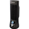 Honeywell QuietSet Slim Mini Tower Fan - 4 Speed - Variable Speed Control, Oscillating, Timer-off Function, Energy Efficient - 13" Height x 4.7" Width - Black