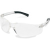 Crews BearKat Safety Glasses - Comfortable, Scratch Resistant, Lightweight, Side Shield, Adjustable Temple, Non-Slip Temple - Ultraviolet Protection - Rubber - Clear - 1 Each