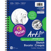 UCreate Art1st Sketch Diary - Letter - 70 Sheets - Plain - Spiral - 8 1/2" x 11" - White Paper - Acid-free - Recycled - 70 / Pad