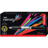 BIC Mark-it Fine Point Permanent Markers - Fine Marker Point - Black - Silver Barrel - 1 Dozen