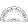 CLI Plastic Protractor - Plastic - Clear - 12 / Box