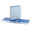 Oxford 1-1/2" Back-mounted Round Ring Binder - 1 1/2" Binder Capacity - 350 Sheet Capacity - Round Ring Fastener(s) - 2 Internal Pocket(s) - Blue - 1 Each