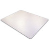 Cleartex Advantagemat Low Pile PVC Rectangluar Chair Mat - Carpeted Floor, Home, Office, Carpet - 48" Length x 36" Width x 0.87" Thickness - Polyvinyl Chloride (PVC) - Clear