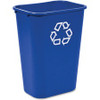 Rubbermaid Commercial Large Recycling Wastebasket - 10.30 gal Capacity - Rectangular - 19.9" Height x 11" Width - Plastic - 1 Each