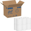 Scott High-Capacity Hard Roll - 1 Ply - 8" x 1000 ft - 7.87" Roll Diameter - White - Paper - Chlorine-free, Soft, Absorbent, Nonperforated, Fragrance-free - For Washroom - 12 / Carton