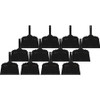 Genuine Joe Heavy-duty Metal Dustpan - 12" Wide - Metal Pan - Black - 12 / Carton