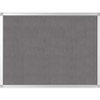 Bi-silque Ayda Fabric 36"W Bulletin Board - Gray Fabric Surface - Robust, Tackable, Sleek Style - 1 Each - 0.5" x 36"