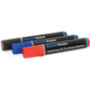 Bi-silque Dry Erase Markers - 3 mm Marker Point Size - Bullet Marker Point Style - Black Gel-based Ink - 3 / Pack