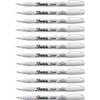 Sharpie Extra Fine Oil-Based Paint Markers - Extra Fine Marker Point - White Oil Based Ink - 12 / Bundle