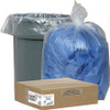 Nature Saver Recycled Trash Can Liners - Large Size - 45 gal - 40" Width x 46" Length x 1.50 mil (38 Micron) Thickness - Low Density - Clear - 100/Carton - Pilferage Control