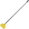 Rubbermaid Commercial Invader Wet Mop Fiberglass Handle - 60" Length - Gray, Yellow - Fiberglass, Plastic - 1 Each