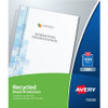 Avery Recycled Sheet Protectors - Acid-free, Archival-Safe, Top-Loading - 12" Height x 9.8" Width - Sheet Capacity - For Letter 8 1/2" x 11" Sheet - 3 x Holes - Ring Binder - Top Loading - Clear - Polypropylene - 100 / Box