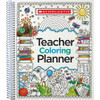Scholastic Teacher Coloring Planner - Monthly, Weekly - Multi - 11.1" Height x 9.9" Width - 1 Each