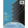 Pacon Laser Printable Multipurpose Card Stock - Black - Recycled - 10% Recycled Content - Letter- 8.50" x 11" - 65 lb Basis Weight - 100 Sheets/Pack - Card Stock - Black