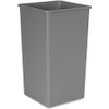 Rubbermaid Commercial Untouchable Square Container - 50 gal Capacity - Square - Crack Resistant, Durable, Compact, Rugged - 34.3" Height x 19.5" Width x 19.5" Depth - Plastic - Gray - 1 Each