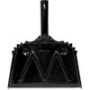 Impact Products Metal Dust Pan - 12" Wide - Steel - Black - 1 Each