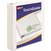 Avery TouchGuard View 3 Ring Binder - 1 1/2" Binder Capacity - Letter - 8 1/2" x 11" Sheet Size - 375 Sheet Capacity - 3 x Slant Ring Fastener(s) - 4 Pocket(s) - Polypropylene - Recycled - Pocket, Durable, Antimicrobial, Heavy Duty - 1 Each