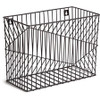 U Brands Vena Desk Organization Collection Hanging File Basket - 9.5" Height x 6.8" Width12.4" Length - Black - Metal