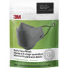 3M Daily Face Masks - Recommended for: Face, Indoor, Outdoor, Office, Transportation - Reusable, 2-ply, Lightweight, Breathable, Adjustable, Elastic Loop, Nose Clip, Comfortable, Washable - Cotton, Fabric - Gray - 3 / Pack