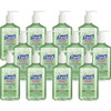 PURELL Sanitizing Gel - 12 fl oz (354.9 mL) - Pump Bottle Dispenser - Kill Germs - Hand, Skin - Clear - Non-sticky, Residue-free - 12 / Carton