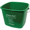 San Jamar Kleen-Pail - 6 quart - Color Coded, Graduated, Handle, Embossed - 7.4" x 8.3" - Green - 12 / Carton