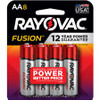 Rayovac Fusion Advanced Alkaline AA Batteries - For Digital Camera, Toy - AA - 8 / Pack