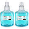 Gojo LTX-12 Pomeberry Foam Handwash Refill - Pomeberry Scent - 40.6 fl oz (1200 mL) - Hand - Clear Blue - Rich Lather, Eco-friendly - 2 / Carton