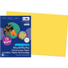 SunWorks Construction Paper - Multipurpose - 0.50"Height x 12"Width x 18"Length - 50 / Pack - Yellow