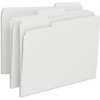 Smead Colored 1/3 Tab Cut Letter Recycled Top Tab File Folder - 8 1/2" x 11" - Top Tab Location - Assorted Position Tab Position - White - 10% Recycled - 100 / Box