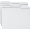 Smead Colored 1/3 Tab Cut Letter Recycled Top Tab File Folder - 8 1/2" x 11" - Top Tab Location - Assorted Position Tab Position - White - 10% Recycled - 100 / Box