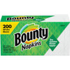 Bounty Quilted Napkins - 1 Ply - 12" x 12" - White - Paper - Absorbent, Durable, Strong - For Food Service, School, Office, Industry - 1600 / Carton
