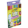 Crayola Silly Scents Slim Scented Washable Markers - Fine Marker Point - Conical Marker Point Style - Assorted - Plastic Barrel - 10 / Set