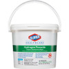 Clorox Healthcare Hydrogen Peroxide Cleaner Disinfectant Wipes - Wipe - 185 / Canister - 2 / Carton - White