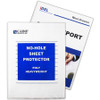 C-Line No-Hole Heavyweight Poly Sheet Protectors - Clear, Top Loading, 11 x 8-1/2, 25/BX, 62907
