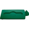 Rubbermaid Commercial Slim Jim Green Closed Lid Insert - Green - Plastic - 1 Each