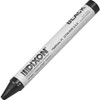 Dixon Long-Lasting Marking Crayons - 5" Length - 0.6" Diameter - Black - 1 Dozen