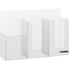 Lorell Acrylic Sanitation Station - 9.9" Height x 14.8" Width x 4.5" Depth - Wall Mountable, Freestanding, Countertop, Tabletop - Acrylic - Clear