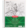 Mead Academy Heavyweight Paper Sketch Journal - Letter - Wire Bound - 67 lb Basis Weight - 8 1/2" x 11" - White Paper - 1 Each