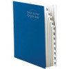 Smead Letter Recycled Organizer Folder - 8 1/2" x 11" - 12 Divider(s) - Stock - Blue - 35% Recycled - 1 / Each