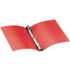 Avery Hanging Storage Flexible Binder - 1" Binder Capacity - Letter - 8 1/2" x 11" Sheet Size - 175 Sheet Capacity - 3 x Round Ring Fastener(s) - Vinyl - Red - Gap-free Ring, Label Holder, Non-stick, Locking Ring, Sturdy, Flexible - 1 Each