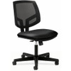HON Volt Chair - Black Bonded Leather Seat - Black Mesh Back - Black Frame - Black