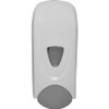 Genuine Joe 1000ml Liquid Soap Dispenser - Manual - 1.06 quart Capacity - Refillable, Site Window, Durable - Gray, White - 1Each