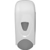Genuine Joe Foam-Eeze Foam Soap Dispenser - Manual - 1.06 quart Capacity - Refillable, Site Window, Durable - Gray, White - 1Each