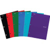 Mead Pocket Folder - 4 Internal Pocket(s) - Assorted - 6 / Pack