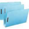 Smead 1/3 Tab Cut Letter Recycled Fastener Folder - 8 1/2" x 11" - 350 Sheet Capacity - 3" Expansion - 2 x 2K Fastener(s) - Assorted Position Tab Position - Pressboard, Paper - Blue - 100% Recycled - 25 / Box