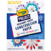 Crayola Premium Construction Paper - Art Project, Craft Project, Coloring, Home - 12"Height x 9"Width - 50 / Pack - White - Fiber