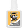 BIC Wite-Out Quick Dry Correction Fluid - Foam Brush Applicator - 20 mL - White - 1 Dozen