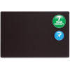 Quartet Oval Office Bulletin Board - 24" Height x 36" Width - Black Fabric Surface - Frameless, Flexible - Black Frame - 1 / Each