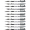 Sharpie Extra Fine Oil-Based Paint Markers - Metallic Silver Oil Based Ink - 12 / Box